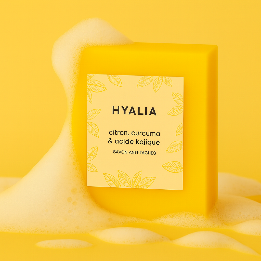 Savon anti-taches au curcuma ( 2 offerts + crème hydratante )
