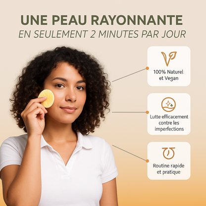 Pads Nettoyants au Curcuma 3 en 1