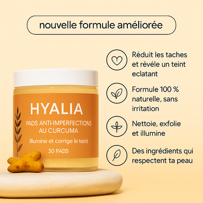 Pads Nettoyants au Curcuma 3 en 1