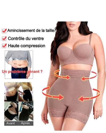 LuxeLift® – Culotte gainante en dentelle taille haute galbante