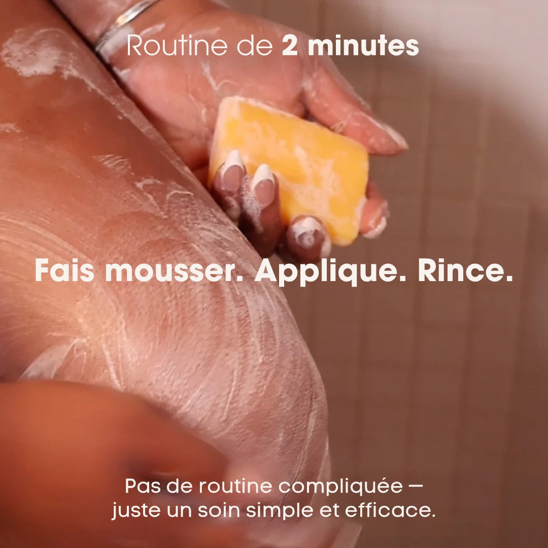 Savon anti-taches au curcuma ( 2 offerts + crème hydratante )