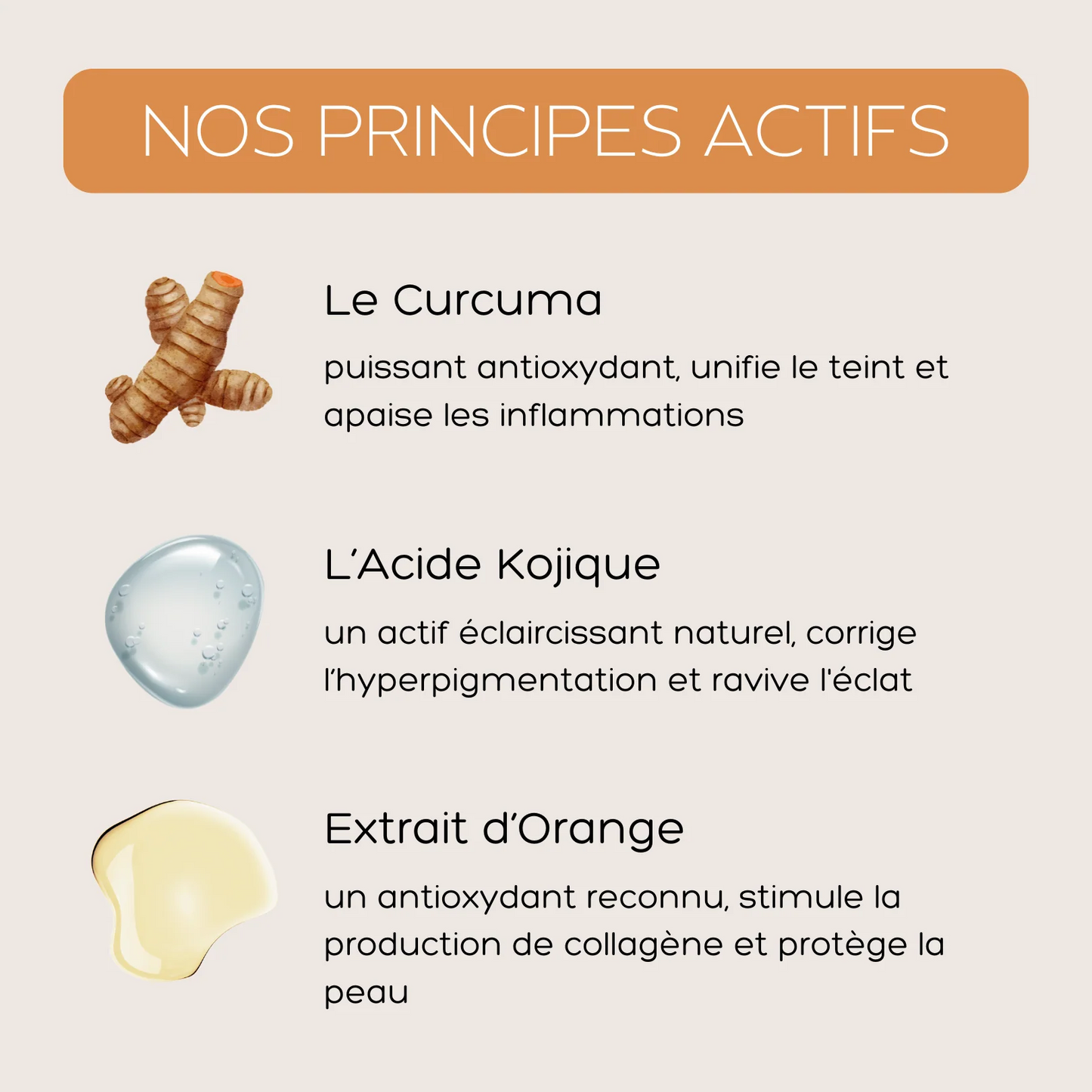 Pads Nettoyants au Curcuma 3 en 1